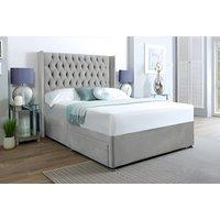 Light Grey Ottoman Divan Bed With Storage