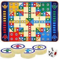 2-In-1 Giant Family Board Game Set - Inspired By Monopoly!