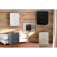 Stylish Nest Bedside Table: 3 Drawers, 4 Elegant Colors!