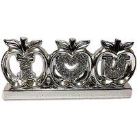 3 Apple "I Heart U" Crystal Diamond