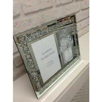 Exquisite Xs Crystal Jewel Mirror Photo Frame