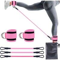 5 Piece Ankle Resistance Bands Set - 4 Colours