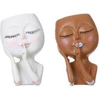 Face Shaped Plant Pot - Rustic Style Planter