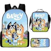 3 Piece Bluey Inspired Backpack Set - 9 Design Options