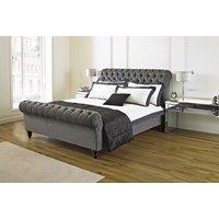 Luxury Sleigh Bed Frame & Base - 3 Colours, 6 Sizes