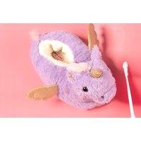 Faux Fur Slippers For Babies & Kids - Unicorn Or Monster Design