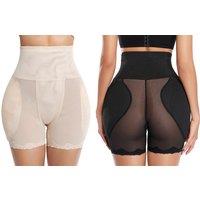 Unisex Black Women'S Breathable Padded Body Shaper Panties