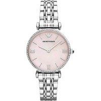 Women'S Emporio Armani Ar1779 Gianni Watch - Silver & Pink