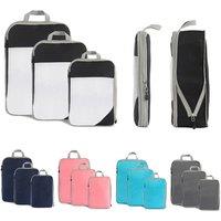 Three-Piece Compression Storage Travel Bag Set - Nine Colours!