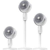 Adjustable Oscillating Fan - 360 Rotation & Smart Settings