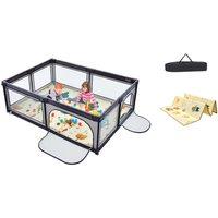 Baby Play Yard With Mat & Plastic Balls- 2 Colour Options!