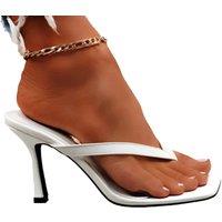 High Heeled Flip Flop Style Sandals - 7 Sizes, 3 Colours