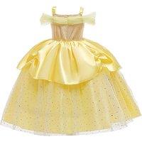 Girl'S Belle Inspired Yellow Princess Dress - Six Sizes