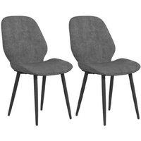 Elegant Velvet Dining Chairs Set Of 2 - Luxe Grey
