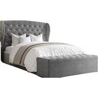 Plush Winged Bed & Mattress Set - Ottoman Storage Box - 6 Sizes!