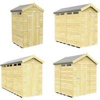 F&F Apex Security Shed In 4 Sizes