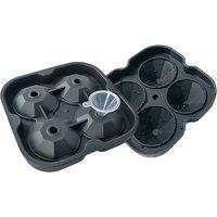 2 Reusable Silicone Ice Mould Trays - 4 Designs & 3 Colours