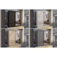 Gloss Sliding Wardrobe: Sleek Style In 3 Colors & Sizes