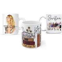 Taylor Swift Bone China Mug - 350ml Contemporary Tableware, 4 Minimalist Designs