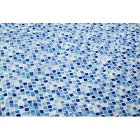 Blue Mosaic Shower Curtain