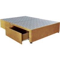 Mustard Reinforced Divan Bed Base W Storage Options: 5 Sizes