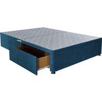 Luxury Reinforced Divan Bed Base With Storage In Teal Green - 5 Sizes!