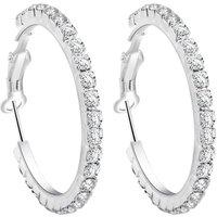 Crystal Hoop Earrings With Cubic Zirconia Offer