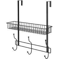 Sleek Black Over-the-Shower Caddy