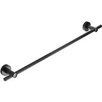 Flexi-Fix Epsom Matte Black Stainless Steel Towel Rail - Modern Bathroom Accessory