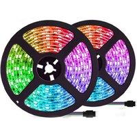 App-Controlled RGB LED Strip Light - Music Sync, Bluetooth, 3M/4M/5M, Flexible Home Lighting