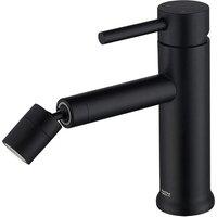 360 Rotating Black Kitchen Mixer Tap - Dual Flow, Eco-Friendly, Modern Sink Faucet