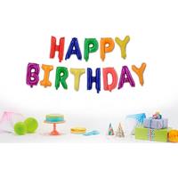 Vibrant Inflatable Happy Birthday Balloon Banner