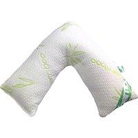 Hypoallergenic V-Shape Bamboo Memory Foam Pillow - Eco-Friendly Comfort