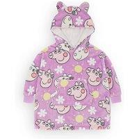 Peppa Pig Purple Scattered Print Blanket Hoodie!