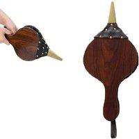 Wooden Air Blower Fireplace Hand Bellow