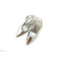 Black Women's Solid Colour Slingback Stilettos - Elegant Summer Heels