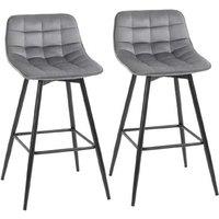 Chic Fabric Upholstered Counter Chairs