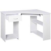 Corner Computer Desk, White