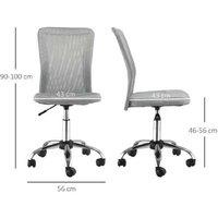 Sleek Ergonomic Mesh Task Chair - Space Saver