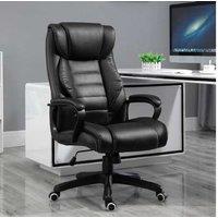 Luxurious Pu Leather Executive Office Chair - Black