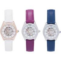 Empress Magnolia Mother Of Pearl Skeleton Watch - 3 Colours