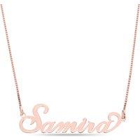 Personalised Sterling Silver Name Necklace - Custom Engraved, Rose or Gold Plated, For Her