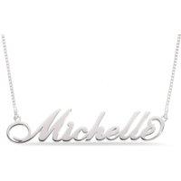Personalised Sterling Silver Name Necklace - Custom Engraved Jewellery for Her