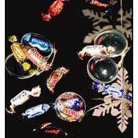 Personalised Handcrafted Christmas Bauble Gift Set - Filled with Chocolates, 6cm, Transparent Plastic