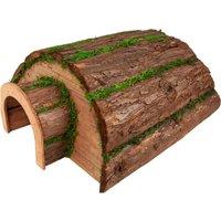 Natural Bark Wooden Outdoor Hedgehog Pet House!