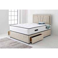 Cream Vienna Divan Bed Set W/ Optional Storage - 6 Sizes