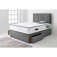 Charcoal Grey Ottoman Divan Bed With Storage