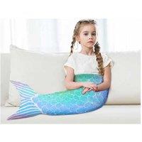 Flannel Mermaid Tail Sleeping Blanket