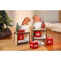 Santa Design Christmas Calendar Ornament