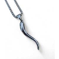 Men'S Horn And Snake Skull Leaf Necklaces Collection